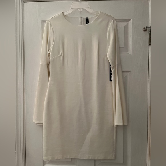 NWT - design lab by Lord & Taylor off white mini dress - Picture 3 of 13